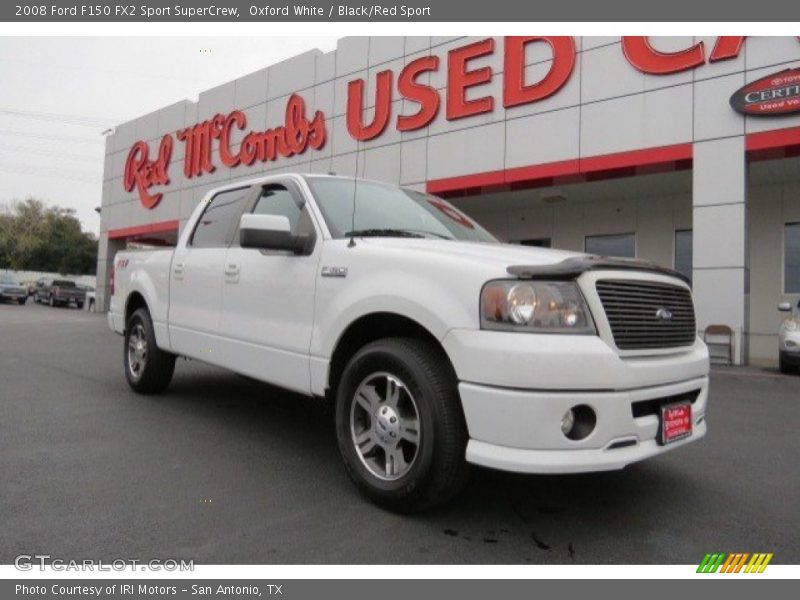 Oxford White / Black/Red Sport 2008 Ford F150 FX2 Sport SuperCrew