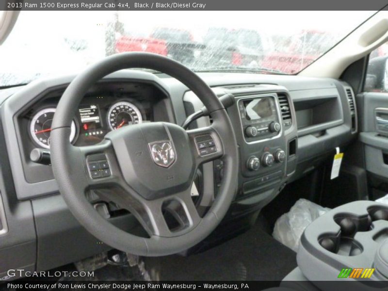 Black / Black/Diesel Gray 2013 Ram 1500 Express Regular Cab 4x4
