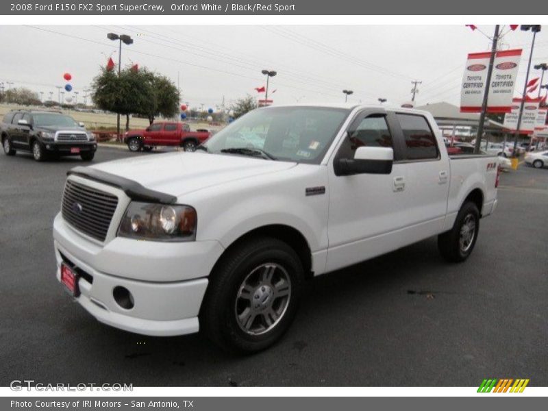Oxford White / Black/Red Sport 2008 Ford F150 FX2 Sport SuperCrew