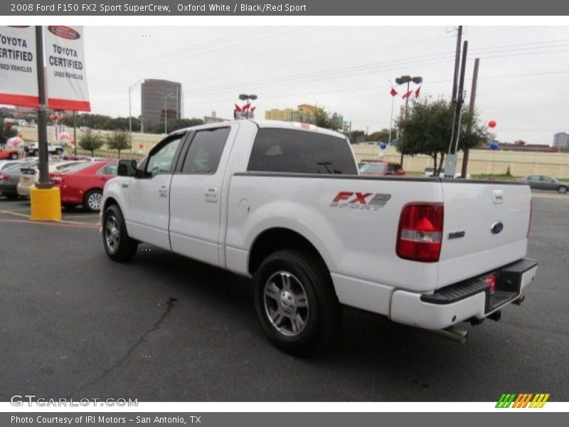 Oxford White / Black/Red Sport 2008 Ford F150 FX2 Sport SuperCrew