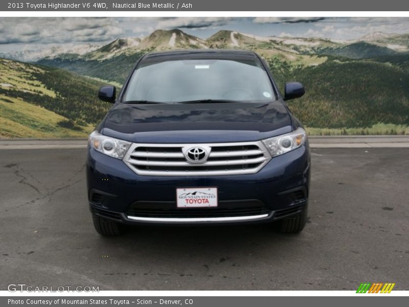 Nautical Blue Metallic / Ash 2013 Toyota Highlander V6 4WD