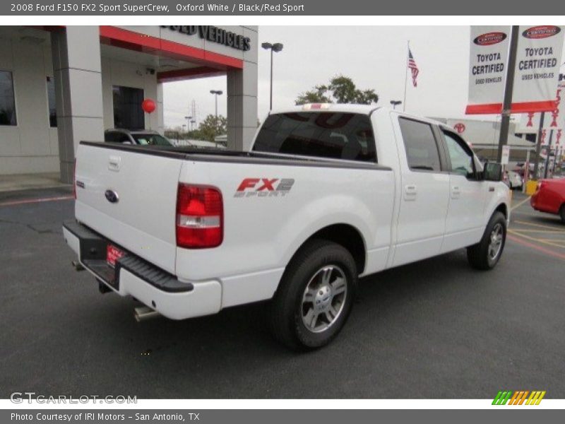 Oxford White / Black/Red Sport 2008 Ford F150 FX2 Sport SuperCrew