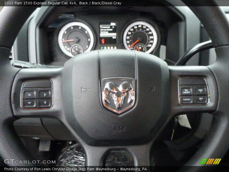 Black / Black/Diesel Gray 2013 Ram 1500 Express Regular Cab 4x4