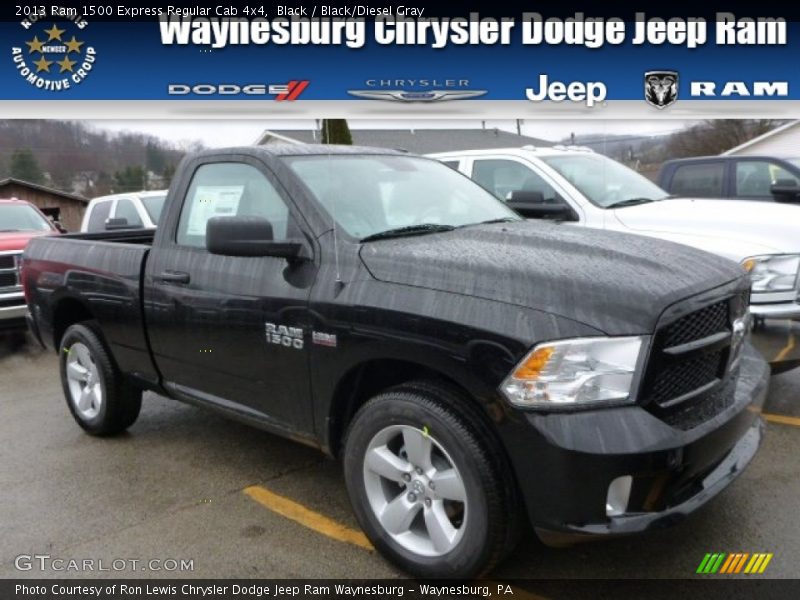 Black / Black/Diesel Gray 2013 Ram 1500 Express Regular Cab 4x4