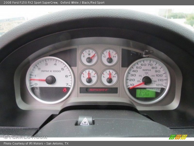 Oxford White / Black/Red Sport 2008 Ford F150 FX2 Sport SuperCrew