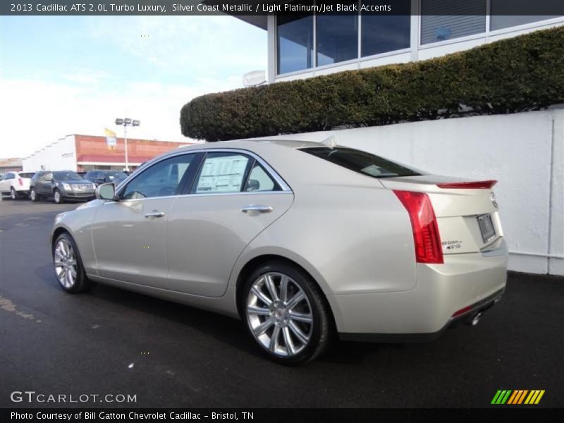 Silver Coast Metallic / Light Platinum/Jet Black Accents 2013 Cadillac ATS 2.0L Turbo Luxury