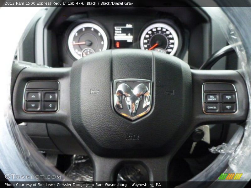 Black / Black/Diesel Gray 2013 Ram 1500 Express Regular Cab 4x4