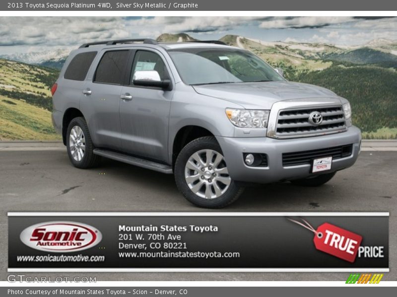 Silver Sky Metallic / Graphite 2013 Toyota Sequoia Platinum 4WD