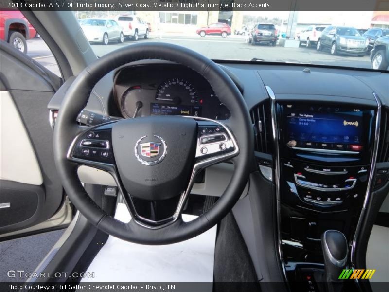 Silver Coast Metallic / Light Platinum/Jet Black Accents 2013 Cadillac ATS 2.0L Turbo Luxury