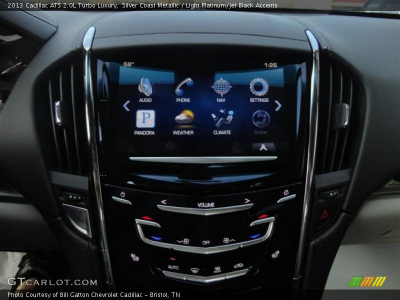 Silver Coast Metallic / Light Platinum/Jet Black Accents 2013 Cadillac ATS 2.0L Turbo Luxury