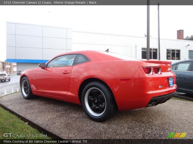 Inferno Orange Metallic / Black 2013 Chevrolet Camaro LS Coupe