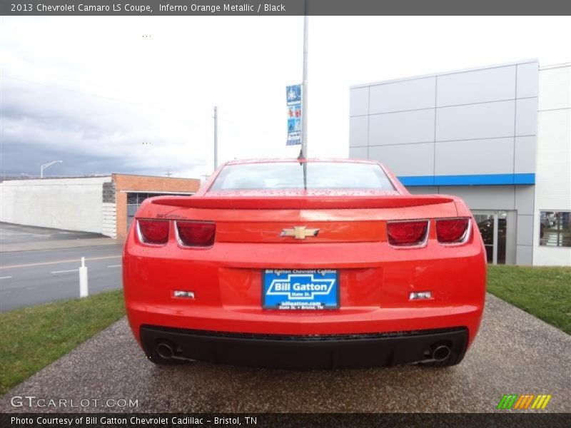 Inferno Orange Metallic / Black 2013 Chevrolet Camaro LS Coupe
