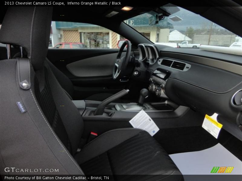 Inferno Orange Metallic / Black 2013 Chevrolet Camaro LS Coupe