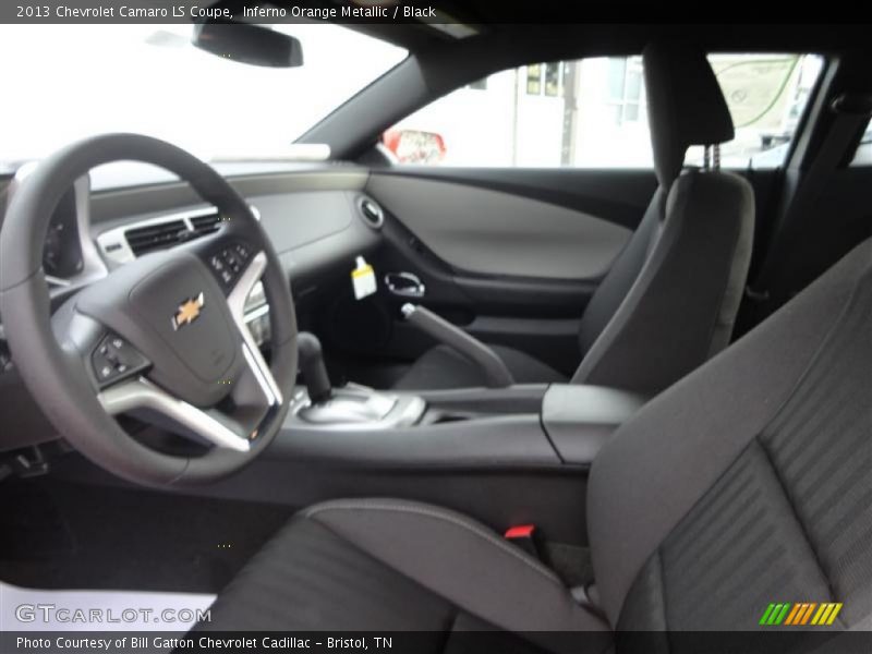 Inferno Orange Metallic / Black 2013 Chevrolet Camaro LS Coupe