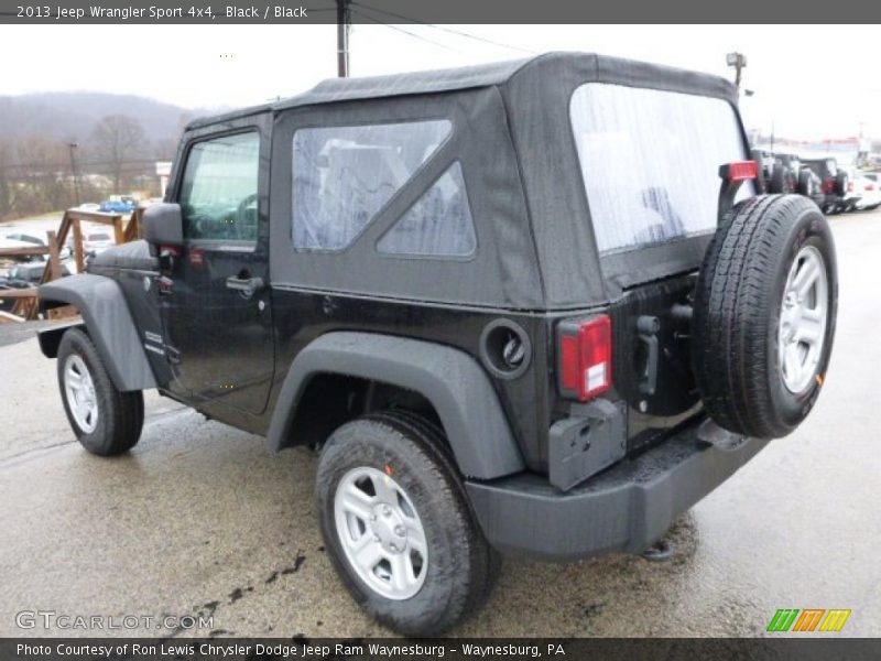 Black / Black 2013 Jeep Wrangler Sport 4x4