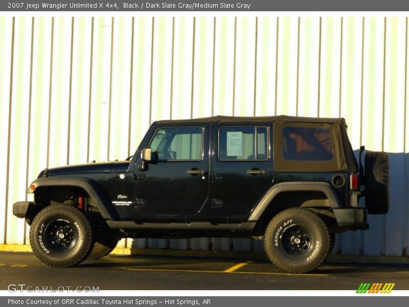 Black / Dark Slate Gray/Medium Slate Gray 2007 Jeep Wrangler Unlimited X 4x4