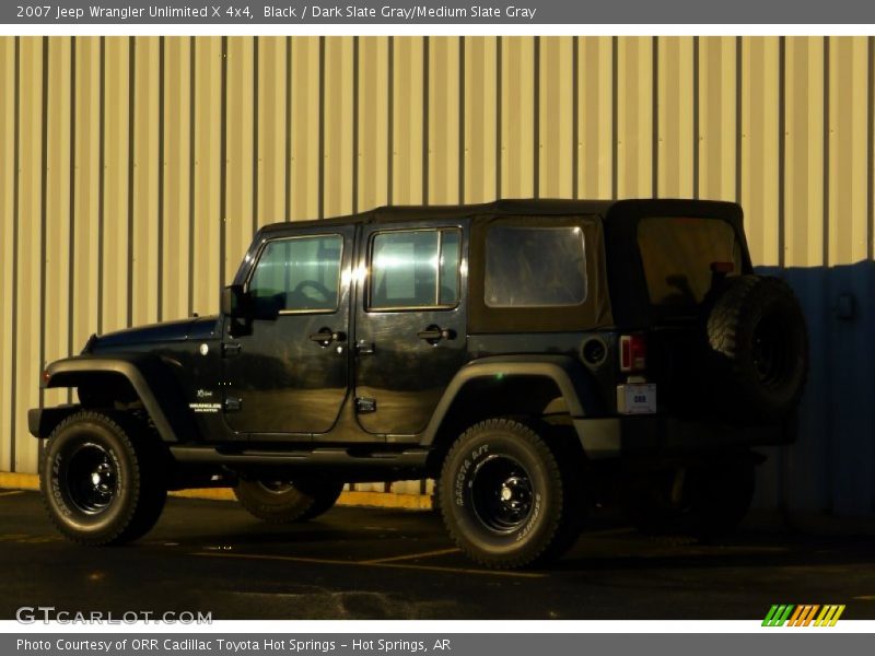 Black / Dark Slate Gray/Medium Slate Gray 2007 Jeep Wrangler Unlimited X 4x4