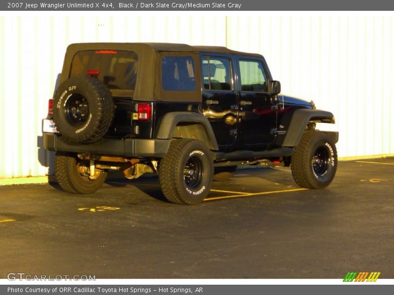 Black / Dark Slate Gray/Medium Slate Gray 2007 Jeep Wrangler Unlimited X 4x4