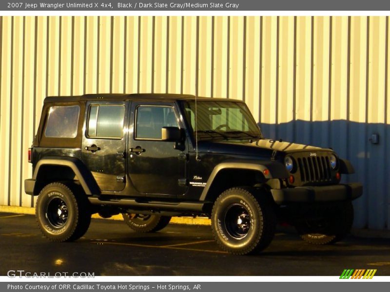 Black / Dark Slate Gray/Medium Slate Gray 2007 Jeep Wrangler Unlimited X 4x4