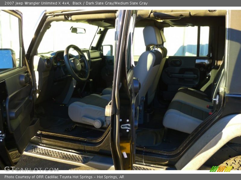 Black / Dark Slate Gray/Medium Slate Gray 2007 Jeep Wrangler Unlimited X 4x4