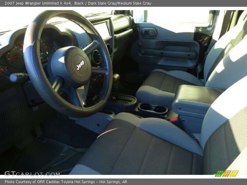Black / Dark Slate Gray/Medium Slate Gray 2007 Jeep Wrangler Unlimited X 4x4