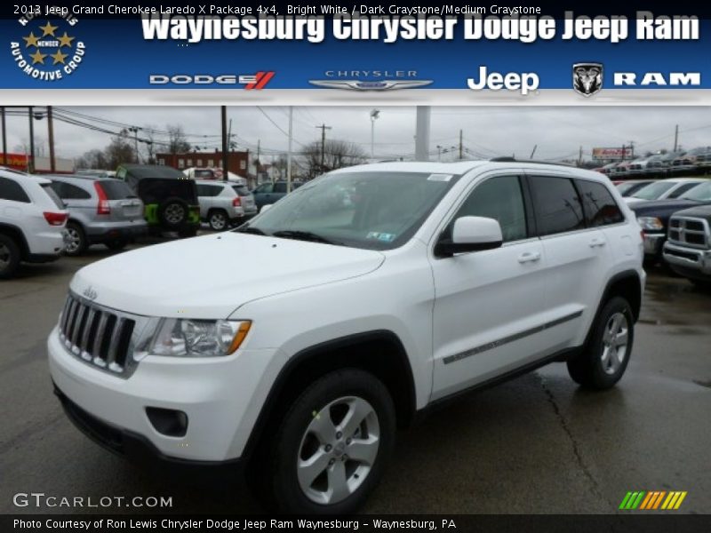 Bright White / Dark Graystone/Medium Graystone 2013 Jeep Grand Cherokee Laredo X Package 4x4