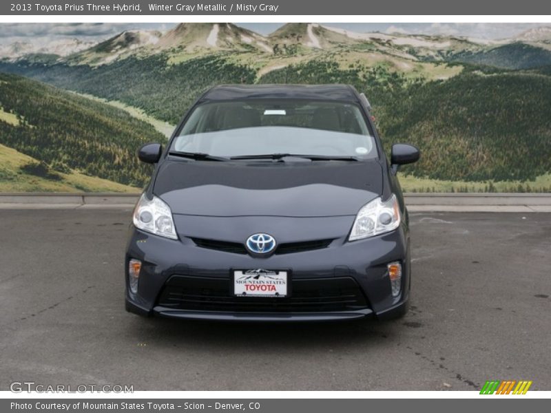 Winter Gray Metallic / Misty Gray 2013 Toyota Prius Three Hybrid