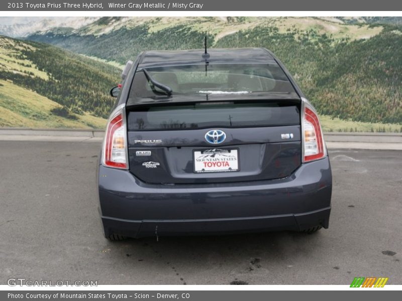 Winter Gray Metallic / Misty Gray 2013 Toyota Prius Three Hybrid