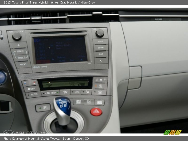Winter Gray Metallic / Misty Gray 2013 Toyota Prius Three Hybrid