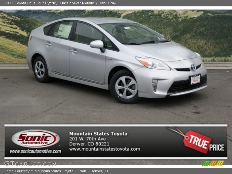 Classic Silver Metallic / Dark Gray 2013 Toyota Prius Four Hybrid