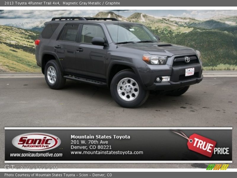 Magnetic Gray Metallic / Graphite 2013 Toyota 4Runner Trail 4x4