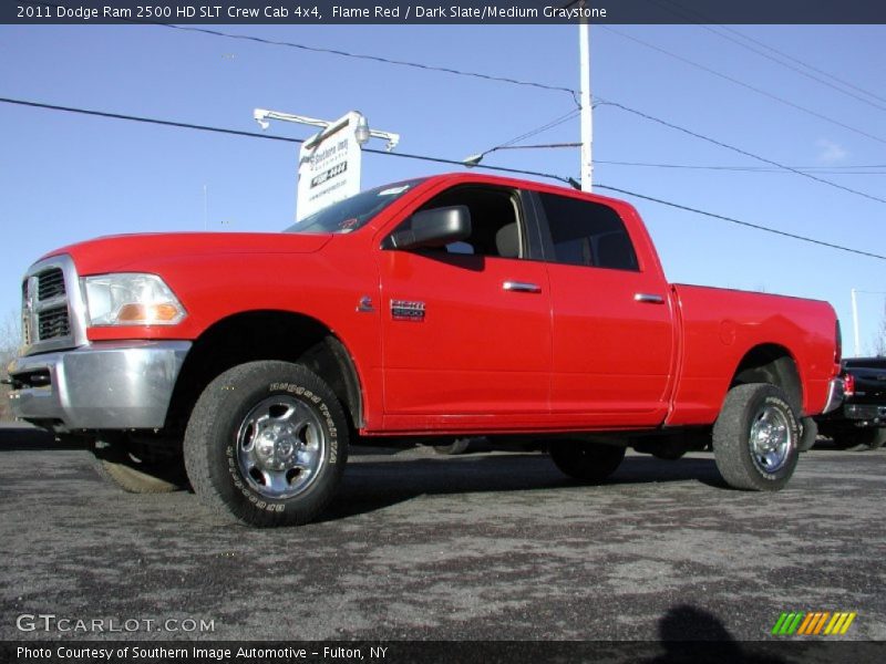 Flame Red / Dark Slate/Medium Graystone 2011 Dodge Ram 2500 HD SLT Crew Cab 4x4