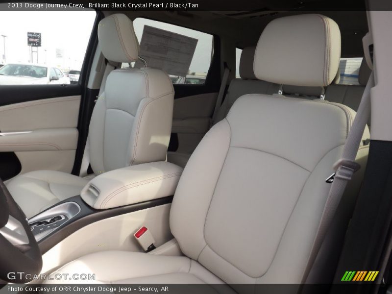 Brilliant Black Crystal Pearl / Black/Tan 2013 Dodge Journey Crew