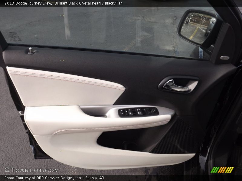 Brilliant Black Crystal Pearl / Black/Tan 2013 Dodge Journey Crew