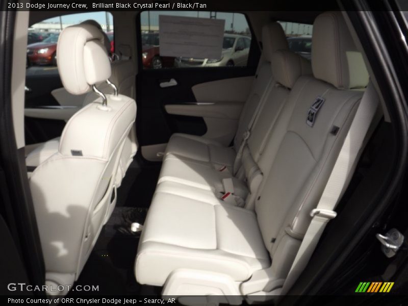 Brilliant Black Crystal Pearl / Black/Tan 2013 Dodge Journey Crew