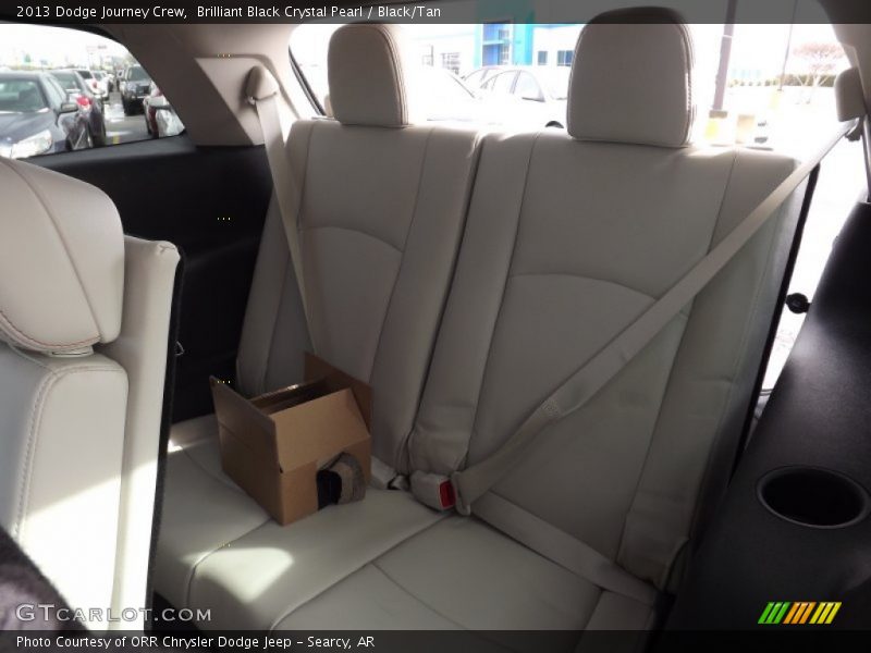 Brilliant Black Crystal Pearl / Black/Tan 2013 Dodge Journey Crew
