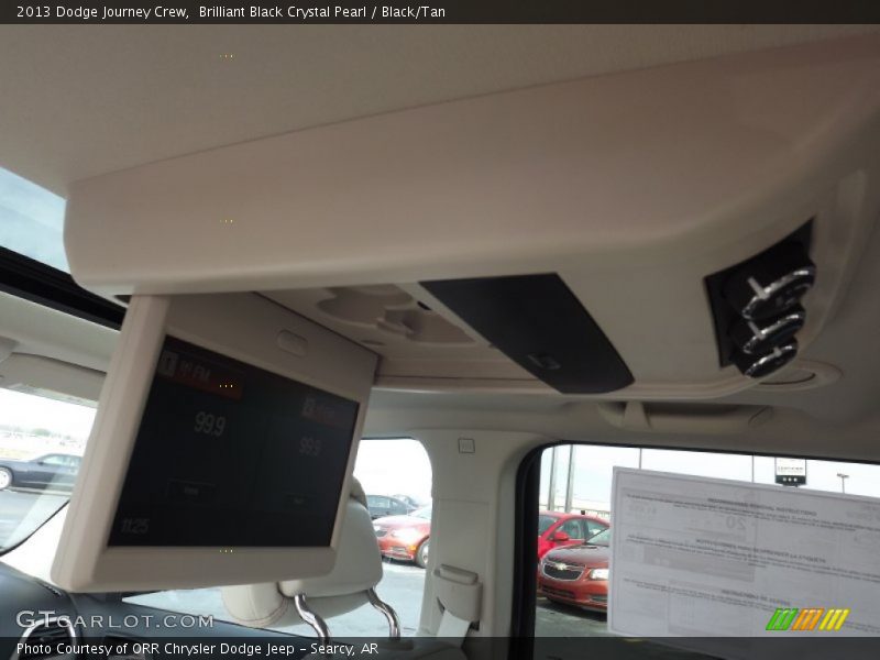 Brilliant Black Crystal Pearl / Black/Tan 2013 Dodge Journey Crew