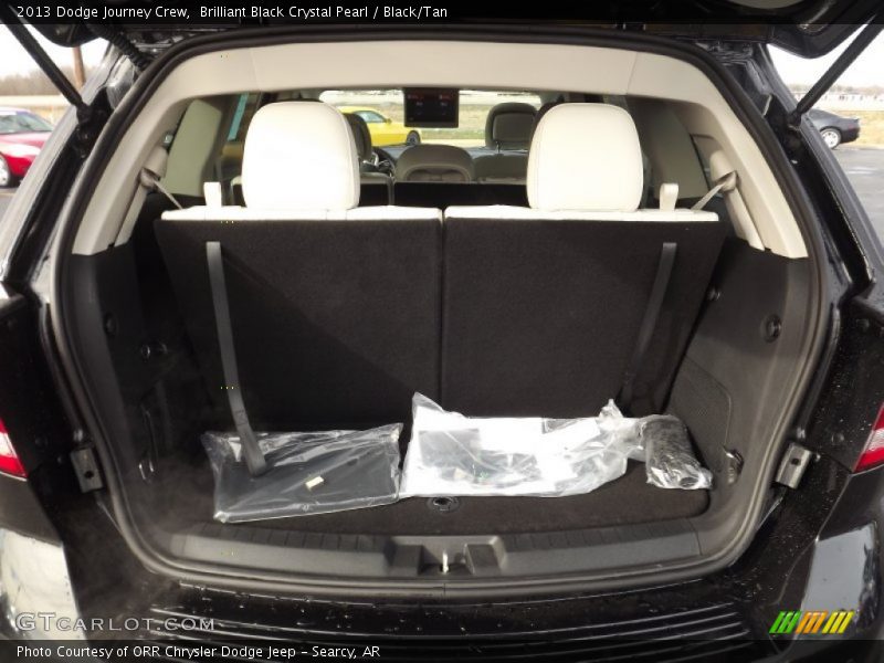 Brilliant Black Crystal Pearl / Black/Tan 2013 Dodge Journey Crew