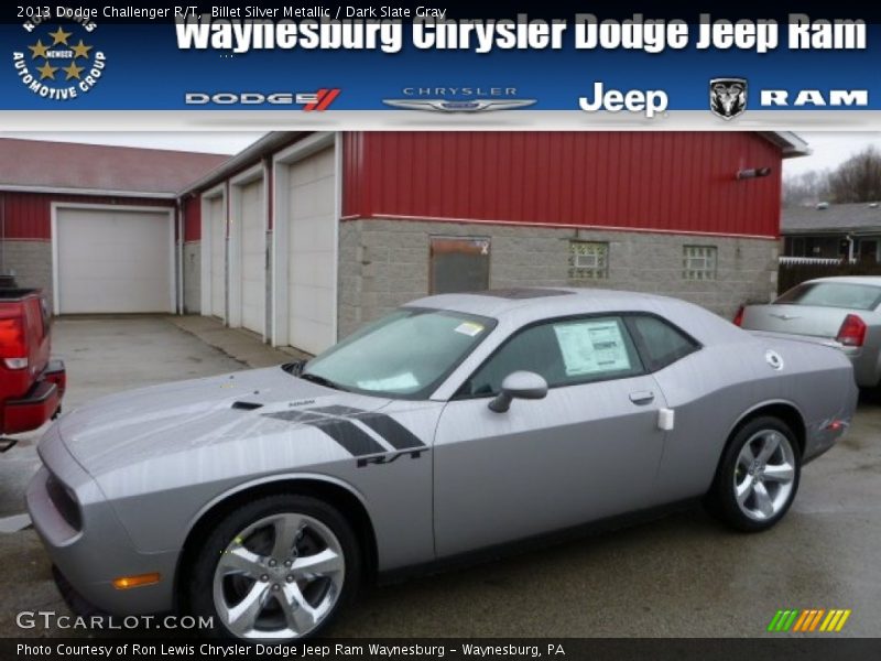 Billet Silver Metallic / Dark Slate Gray 2013 Dodge Challenger R/T
