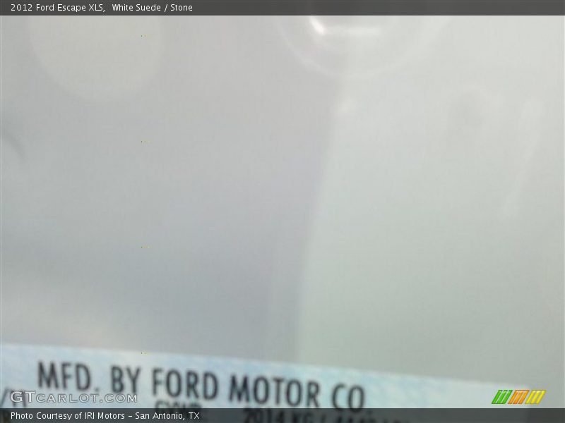 White Suede / Stone 2012 Ford Escape XLS