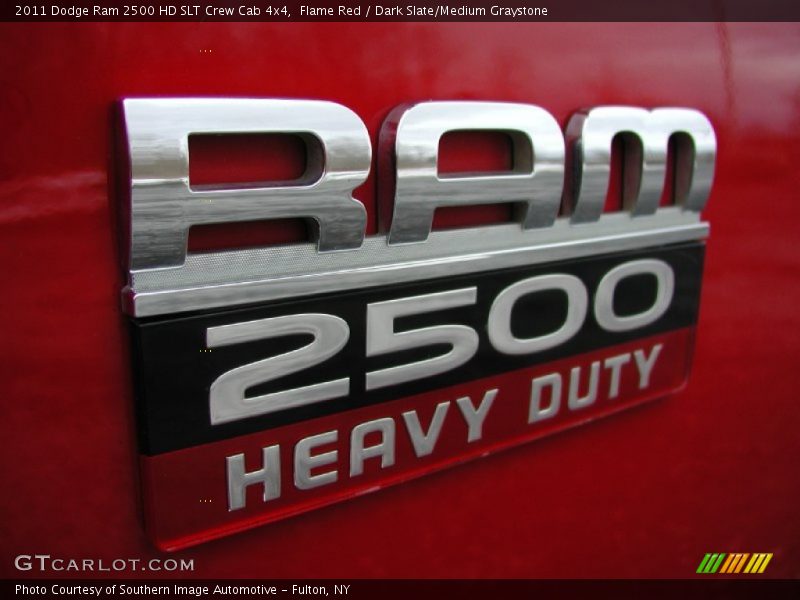 Flame Red / Dark Slate/Medium Graystone 2011 Dodge Ram 2500 HD SLT Crew Cab 4x4