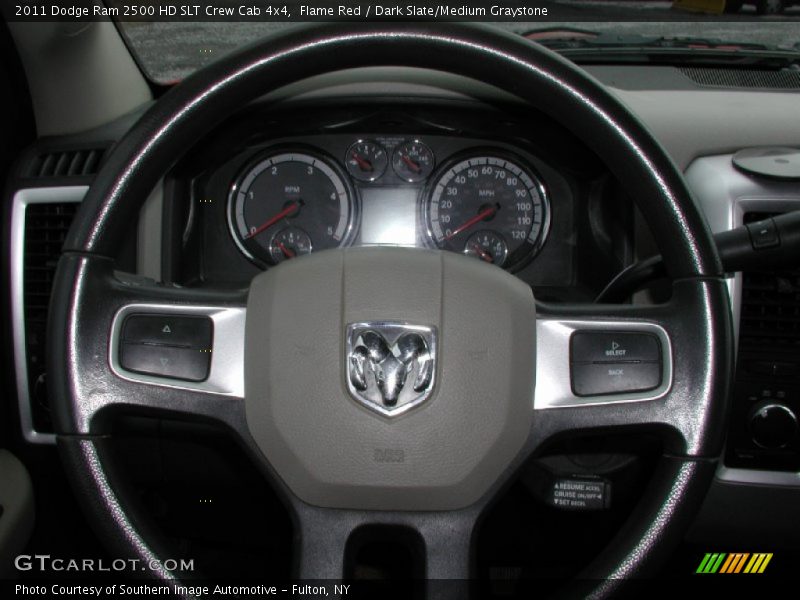 Flame Red / Dark Slate/Medium Graystone 2011 Dodge Ram 2500 HD SLT Crew Cab 4x4