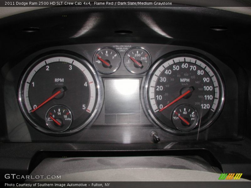 Flame Red / Dark Slate/Medium Graystone 2011 Dodge Ram 2500 HD SLT Crew Cab 4x4