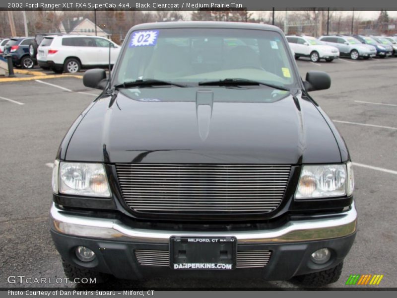 Black Clearcoat / Medium Prairie Tan 2002 Ford Ranger XLT FX4 SuperCab 4x4