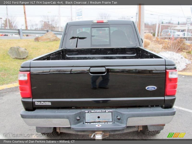 Black Clearcoat / Medium Prairie Tan 2002 Ford Ranger XLT FX4 SuperCab 4x4