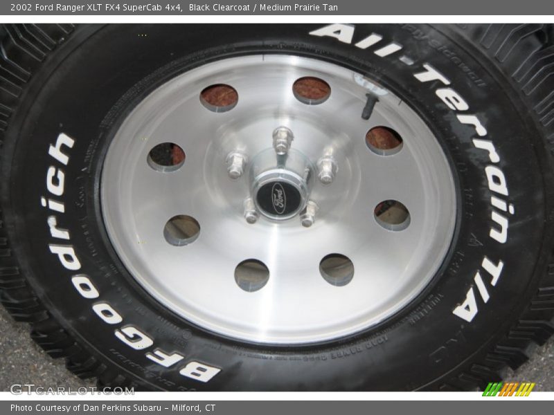 Black Clearcoat / Medium Prairie Tan 2002 Ford Ranger XLT FX4 SuperCab 4x4