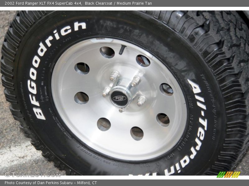 Black Clearcoat / Medium Prairie Tan 2002 Ford Ranger XLT FX4 SuperCab 4x4