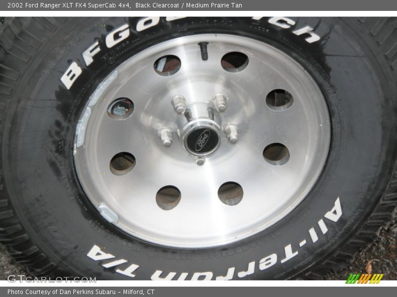Black Clearcoat / Medium Prairie Tan 2002 Ford Ranger XLT FX4 SuperCab 4x4
