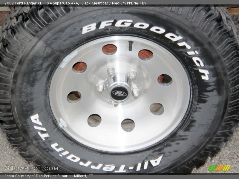 Black Clearcoat / Medium Prairie Tan 2002 Ford Ranger XLT FX4 SuperCab 4x4