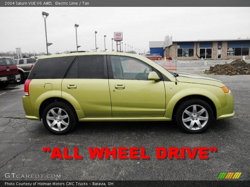 Electric Lime / Tan 2004 Saturn VUE V6 AWD
